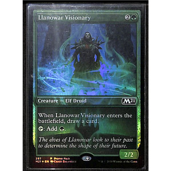 Magic the Gathering Llanowar Visionary FOIL Core Set 2021