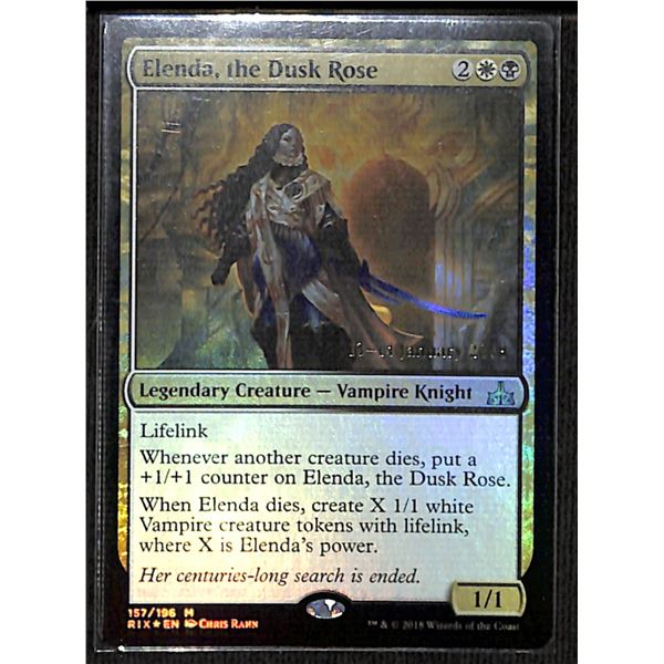 Magic the Gathering Elenda, The Dusk Rose FOIL Date Stamped