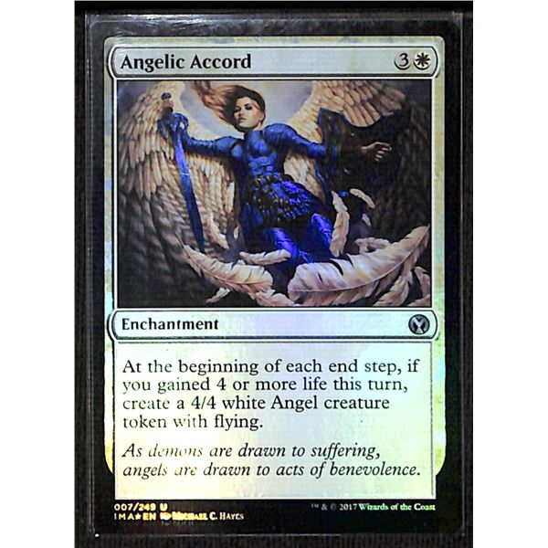 Magic the Gathering Angelic Accord FOIL Iconic Masters