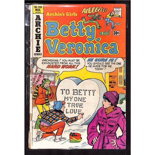 Archie Series Archie's Girls Betty and Veronica #243