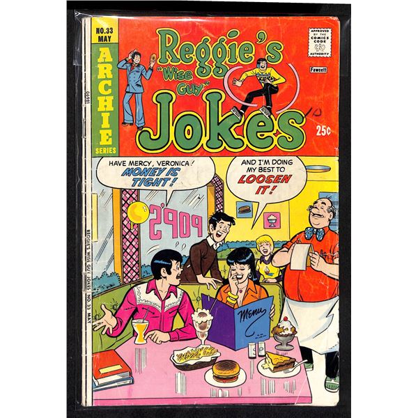 Archie Series Reggie's "wise Guy" Jokes #33