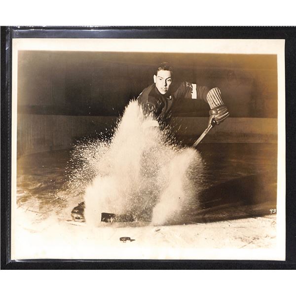 Vintage Original 8x10 Black & White Photo Detroit Red Wings Hal Jackson
