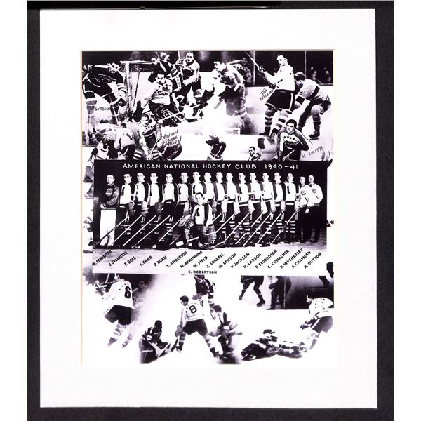 American National Hockey Club Black & White Reprint Photo 8x10
