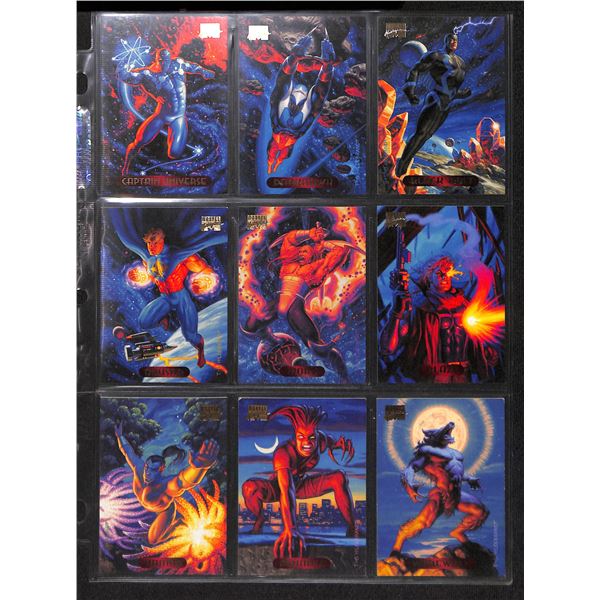 Lot Of 9 Various Marvel Collector Cards
