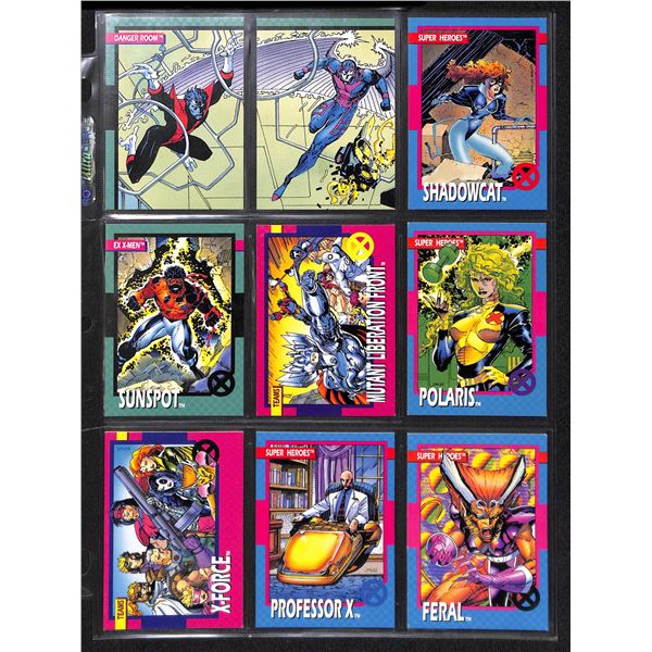 Lot Of 9 Various Marvel Collector Cards