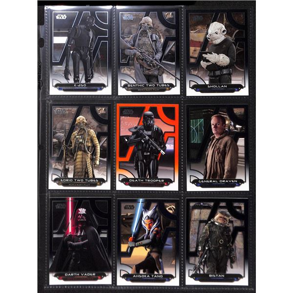 Lot of 9 Various Star Wars Collector Cards