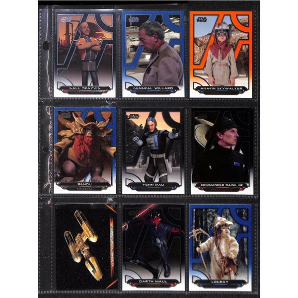 Lot of 9 Various Star Wars Collector Cards