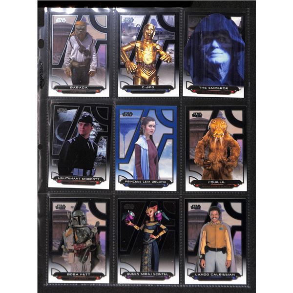 Lot of 9 Various Star Wars Collector Cards