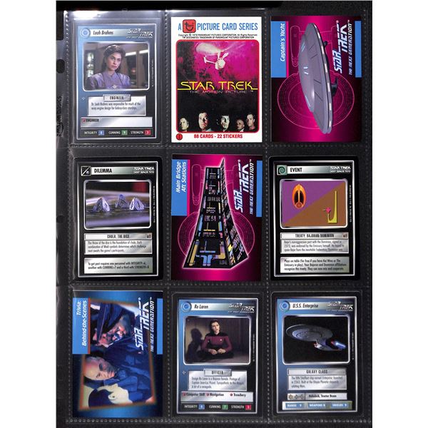 Lot Of 9 Various Star Trek Collector Cards