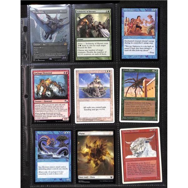 Lot Of 9 Various Magic The Gathering Cards Various Sets & Colors