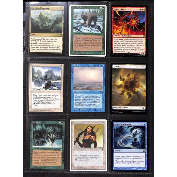 Lot Of 9 Various Magic The Gathering Cards Various Sets & Colors