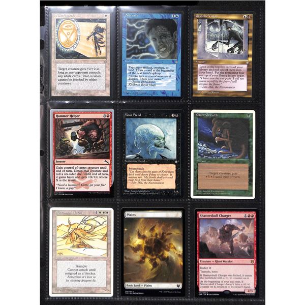 Lot Of 9 Various Magic The Gathering Cards Various Sets & Colors