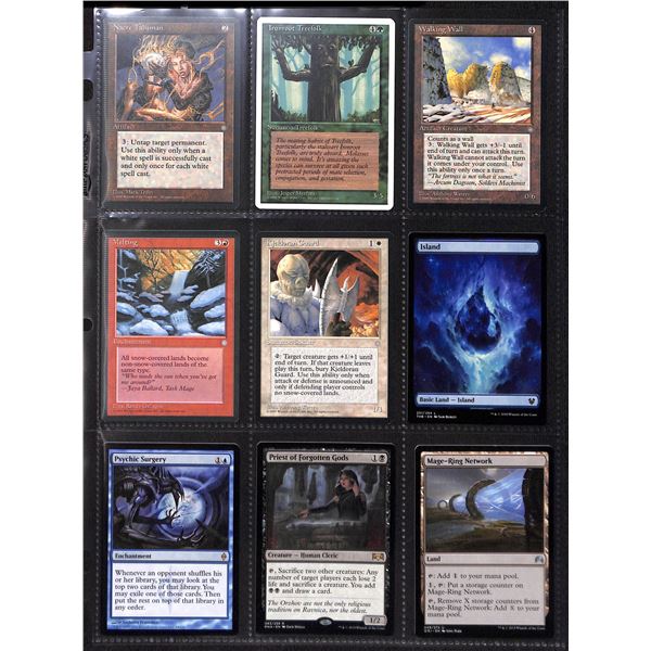 Lot Of 9 Various Magic The Gathering Cards Various Sets & Colors