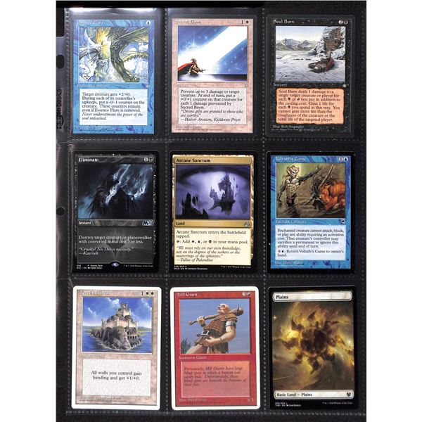 Lot Of 9 Various Magic The Gathering Cards Various Sets & Colors
