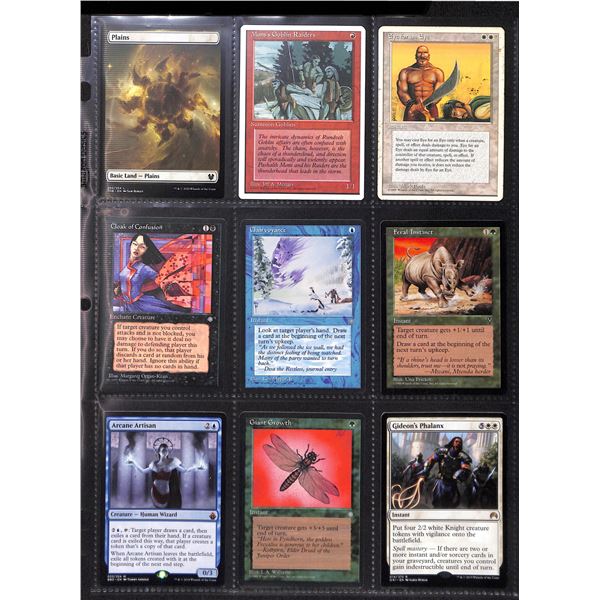 Lot Of 9 Various Magic The Gathering Cards Various Sets & Colors