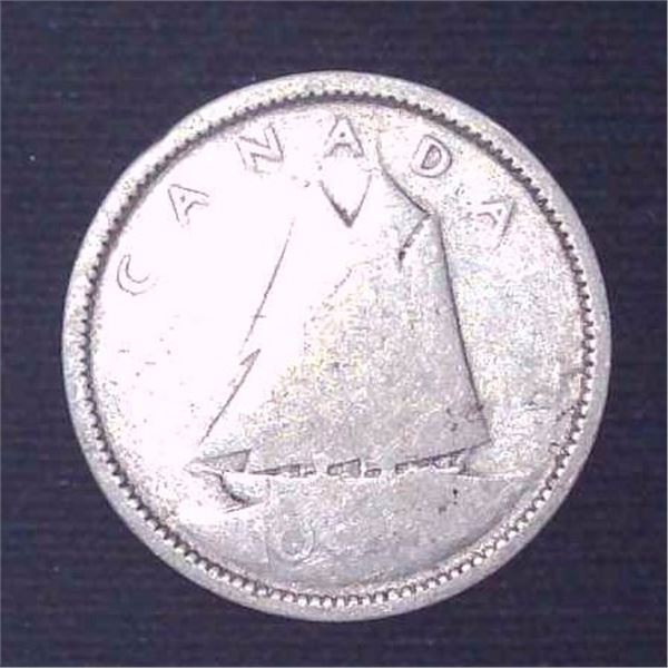 Canadian Silver Dime Date Unknown