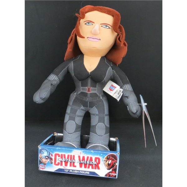 New Marvel Civil War Black Widow 10" Plush Figure