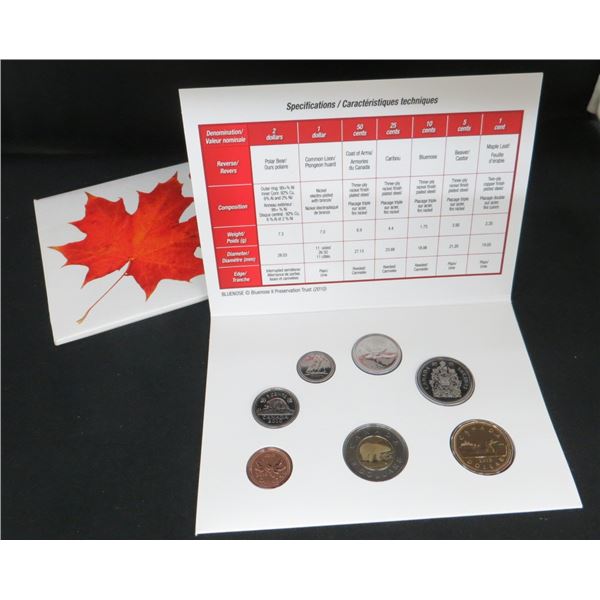 RCM Canada 2010 Proof Like 7 Coin Set