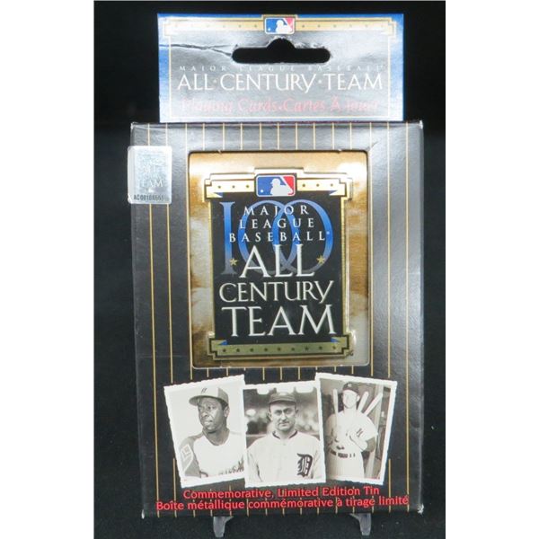 MLB All Century Team Playing Cards With Limited Edition Tin