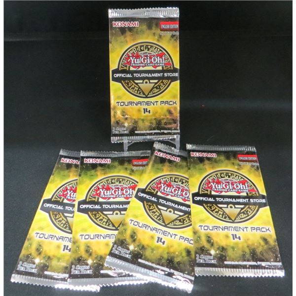 5 Sealed Packs Of Yu-Gi-Oh Official Tournament Store Tournament Pack #14