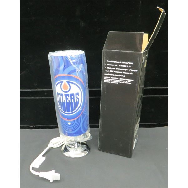 New Edmonton Oilers Cylinder Desk Lamp