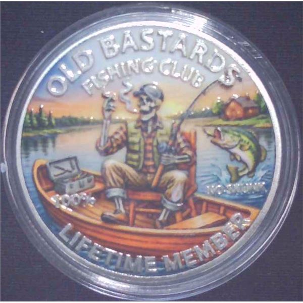 Old Bastards Fishing Club Collector Coin