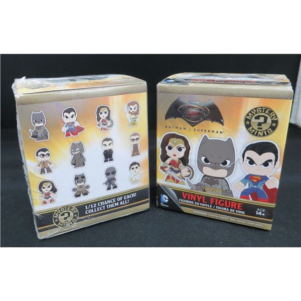 2 New Sealed Funko Mystery Minis Batman vs Superman Vinyl Figures