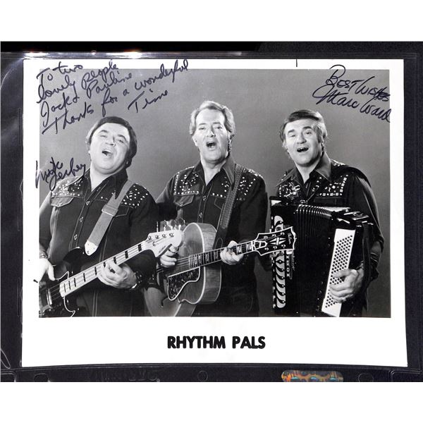 Vintage Original 8x10 Black & White Rhythm Pals Autographed Photo