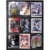 Image 1 : Lot of 9 Various Football Rookie & Insert Cards Various Teams & Players