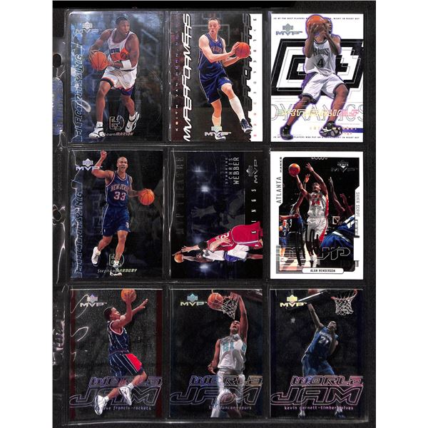 Lot of 9 Various Basketball Inserts and Rookie Collector Cards