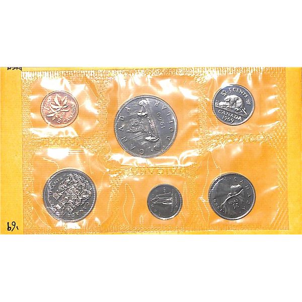 Royal Canadian Mint 1968 Uncirculated 6 Coin Collector Set