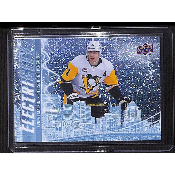 2024-25 Upper Deck ElectriCITY Speckled #EC18 Evgeni Malkin