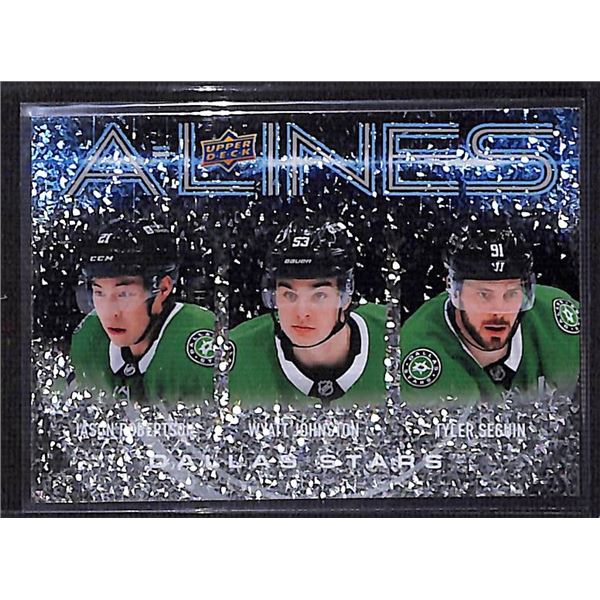 2024-25 Upper Deck A-Lines #AL10 Jason Robertson/Wyatt Johnston/Tyler Seguin