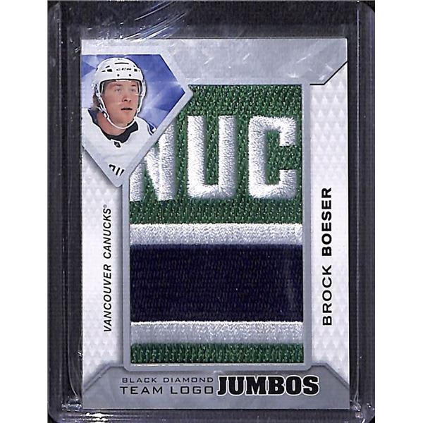 2019-20 Black Diamond Team Logo Jumbo Patches #TLVCBB Brock Boeser BV $50