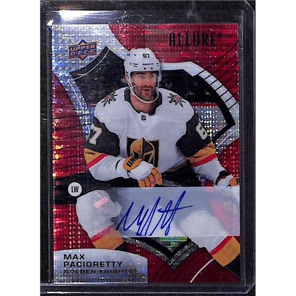 2021-22 Upper Deck Allure Autographs Red Rainbow #38 Max Pacioretty BV $35