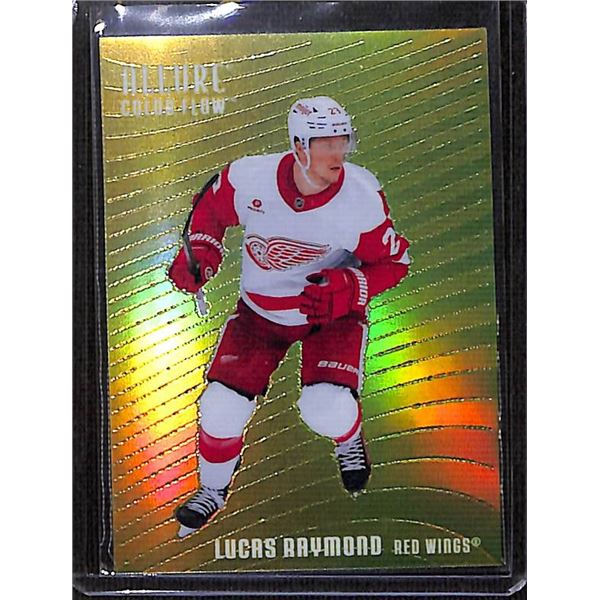 2025-26 Upper Deck Allure Color Flow Yellow Green #CF15 Lucas Raymond