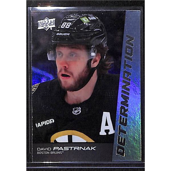 2024-25 Upper Deck Overtime Determination #DT13 David Pastrnak