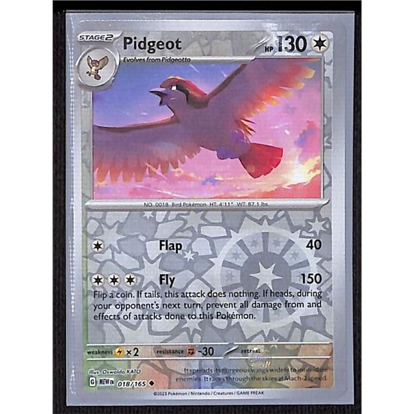 Pokemon Pidgeot - 018/165 - Reverse Holo 151