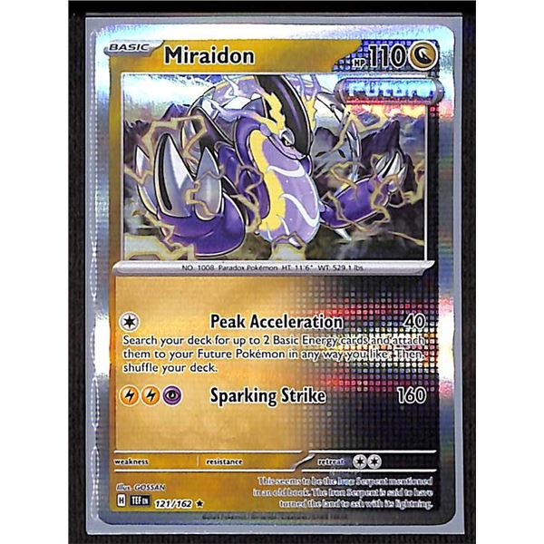 Pokemon Miraidon - 121/162 - Rare Holo Temporal Forces