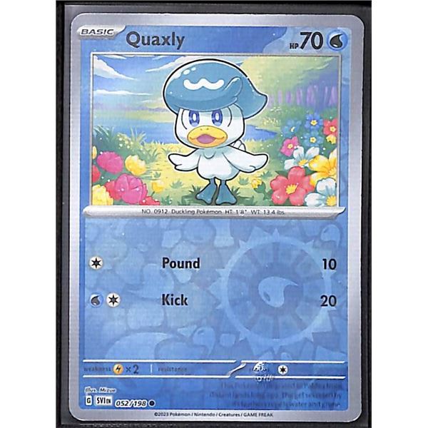 Pokemon Quaxly - 052/198 - Reverse Holo Scarlet & Violet