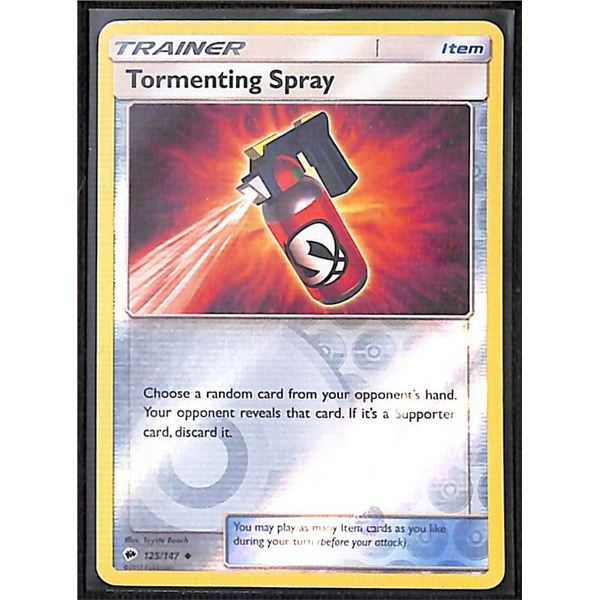 Pokemon Tormenting Spray - 125/147 - Reverse Holo Burning Shadows