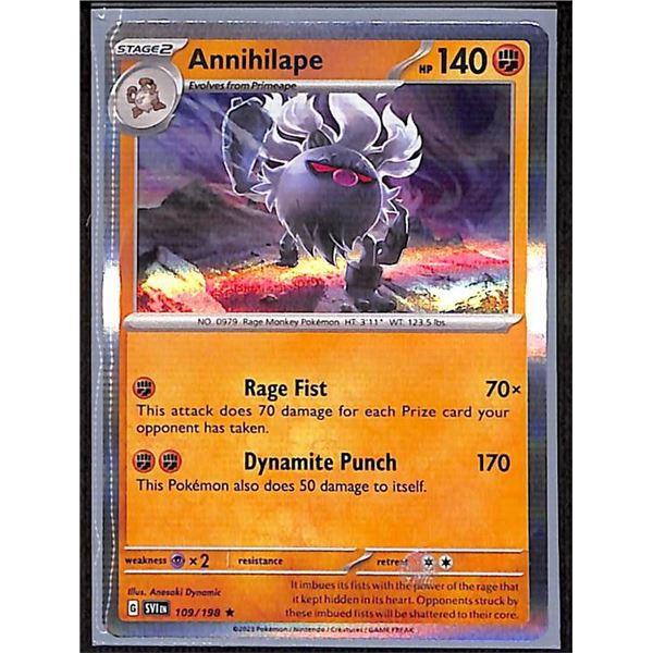 Pokemon Annihilape - 109/198 - HOLO Scarlet & Violet