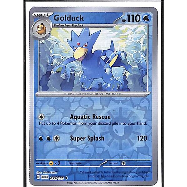 Pokemon Golduck - 055/165 Reverse Holo 151