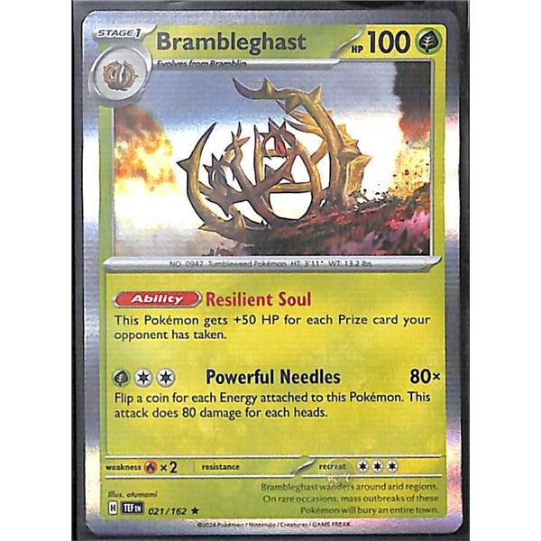 Pokemon Brambleghast - 021/162 - Rare HOLO Temporal Forces