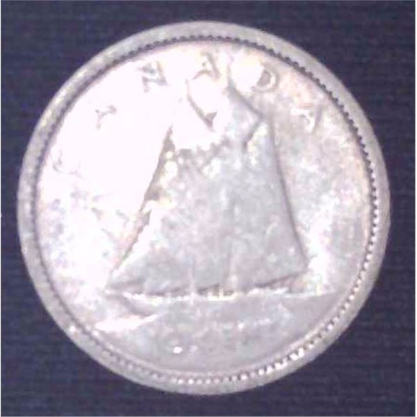1907 Canadian Silver 10 Cent Coin