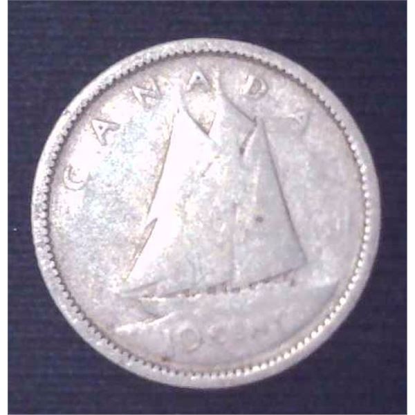 Canadian Silver Dime Date Unknown