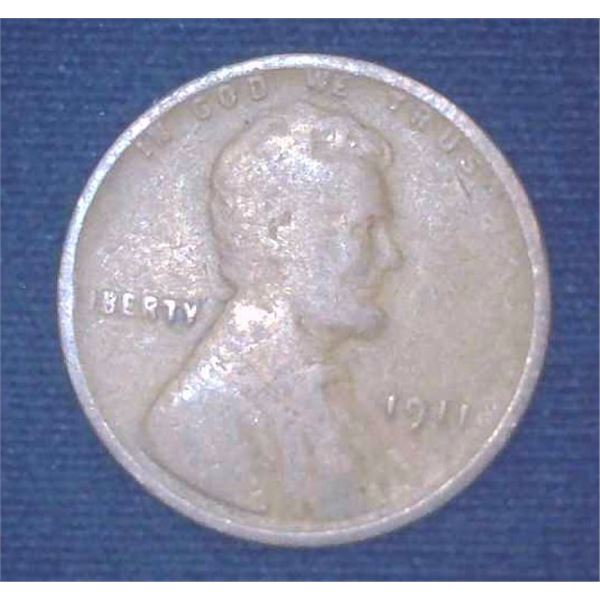 1911 USA Wheat Penny One Cent Coin