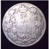 Image 1 : 1910 Canadian Silver 25 Cent Coin