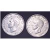 Image 2 : 2x Canadian Nickels 1947