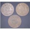 Image 1 : 3x Canadian Pennies 1929